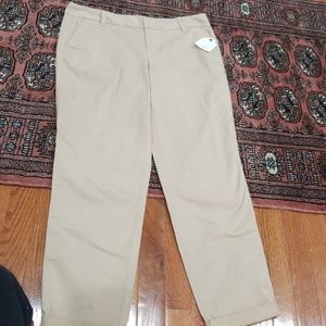 Caslon tan oxford pants NWT